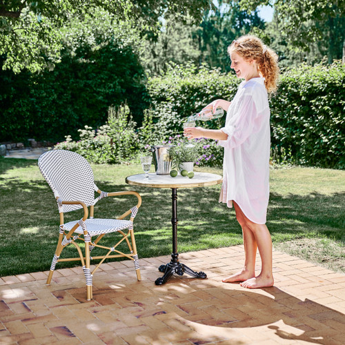 ヨシムラ　furniture　椅子　一脚　A Sika Design Isabell Arm Chair - Stackable Outdoor Bistro Chair 7181