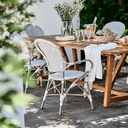Sika Design Isabell Arm Chair - Stackable Outdoor Bistro Chair 7181