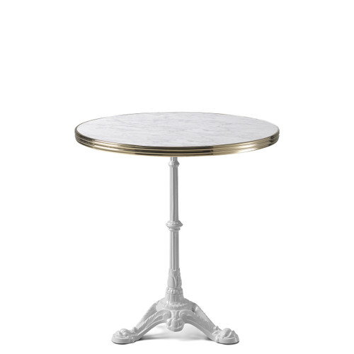 Round White Marble Haussmann Bistro Table Top