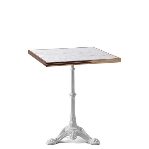 Square White Marble Haussmann Bistro Table Top