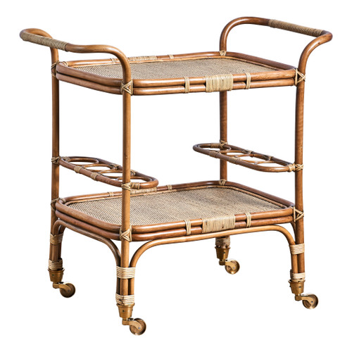 Judy Rattan Bar Cart - Mecox Gardens