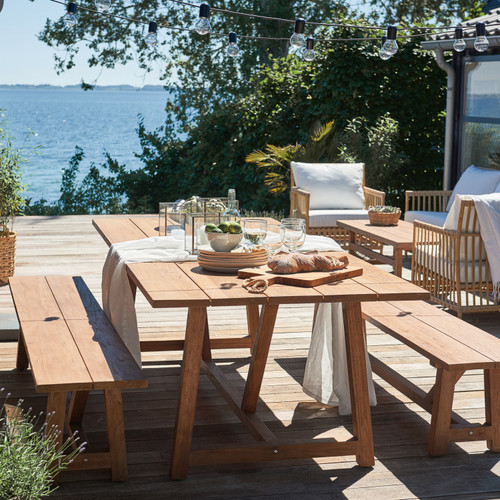 George Teak Bench George Teak Bench