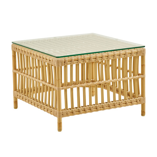 Caroline Side Table Exterior w/Glass Top