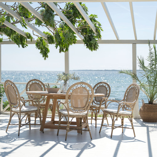 George Teak Round Table 63"