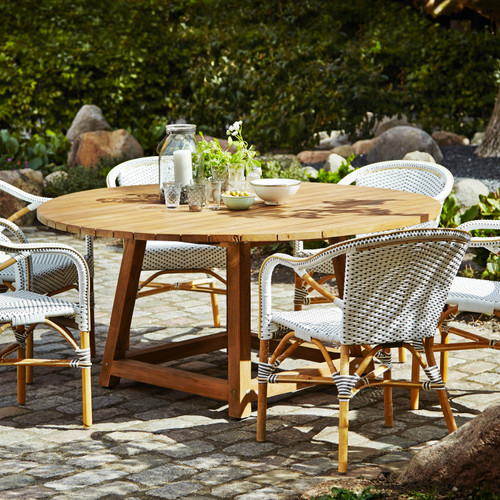 George Teak Round Table 63"