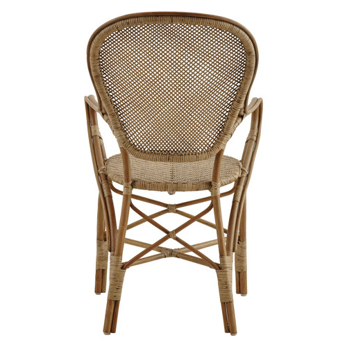 Sika Design Rossini Arm Chair - Stackable Rattan Bistro Chair