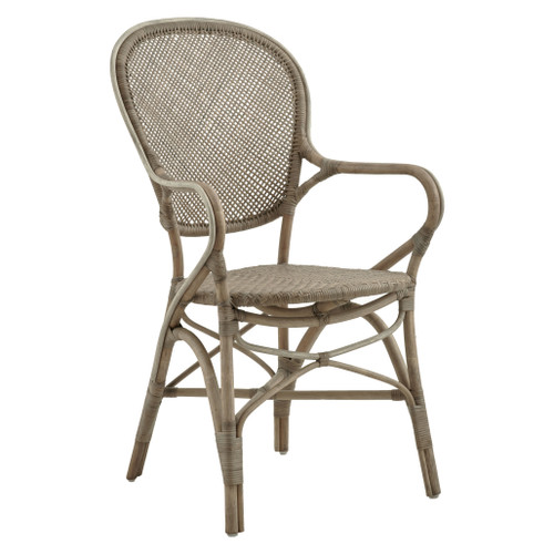 Sika Design Rossini Arm Chair - Stackable Rattan Bistro Chair