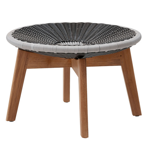 Peacock Weave Footstool/Side Table