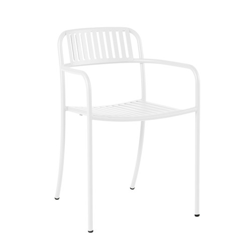 Patio Outdoor Slatted Dining Arm Chair