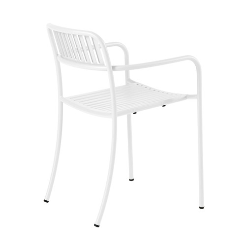 Patio Outdoor Slatted Dining Arm Chair