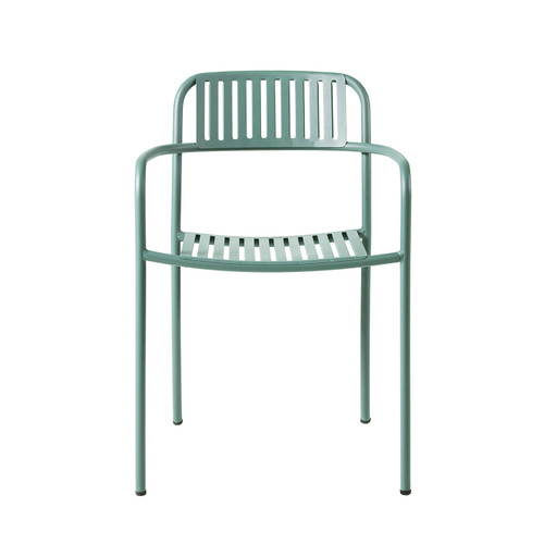 Patio Outdoor Slatted Dining Arm Chair