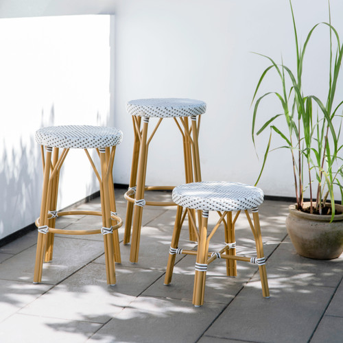 Simone Bar Stool AluRattan