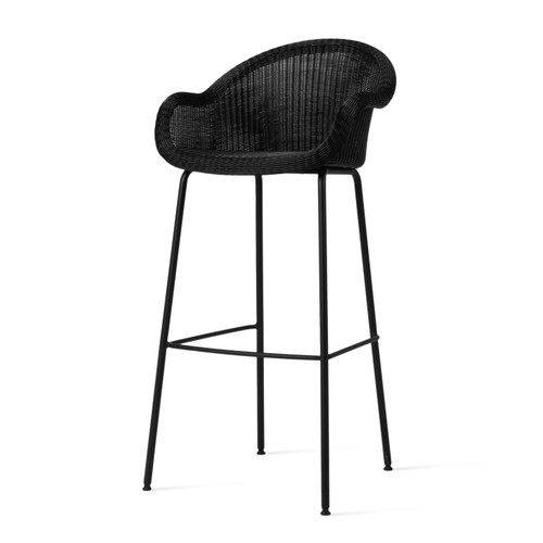 Edgard Bar Stool Black Steel A Base