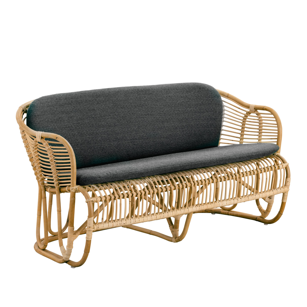 Sika Design Franco Albini Ottoman Large - Rattan Foot Rest