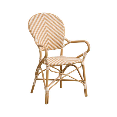 Isabell Outdoor Bistro Arm Chair - Chevron