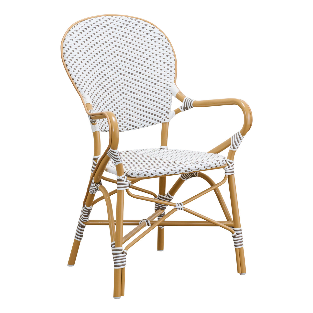 Sika Design Isabell Arm Chair - Stackable Outdoor Bistro Chair 7181