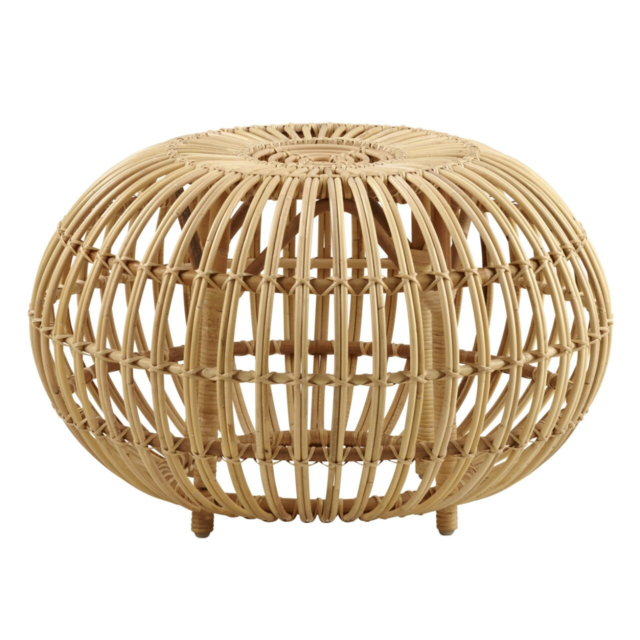 【km】シカデザイン フランコ・アルビニ オットマンL Sika Design Franco Albini Ottoman Large - Rattan Foot Rest