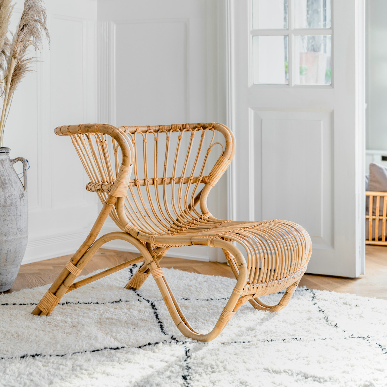 Sika Design Viggo Boesen Fox Chair - Rattan Lounge Chair