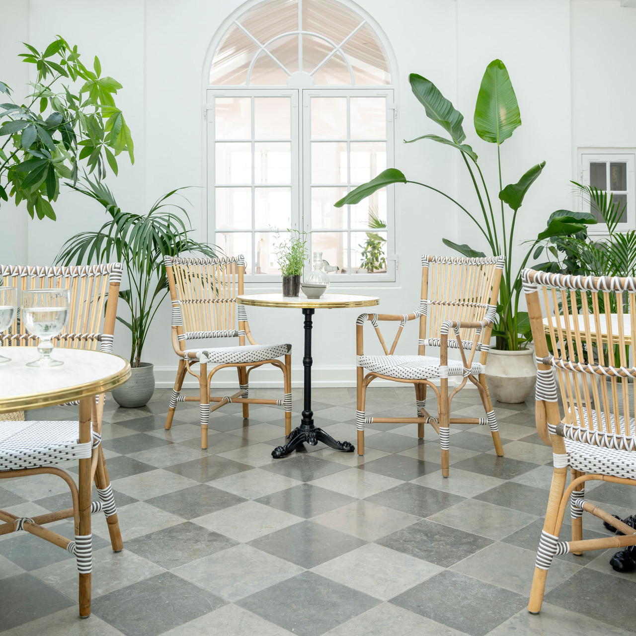 Sika Design Monique Arm Chair - Rattan Bistro Chair 9186