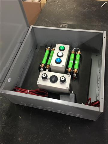 16" x 16" Industrial Fuse, Key, and Button Game