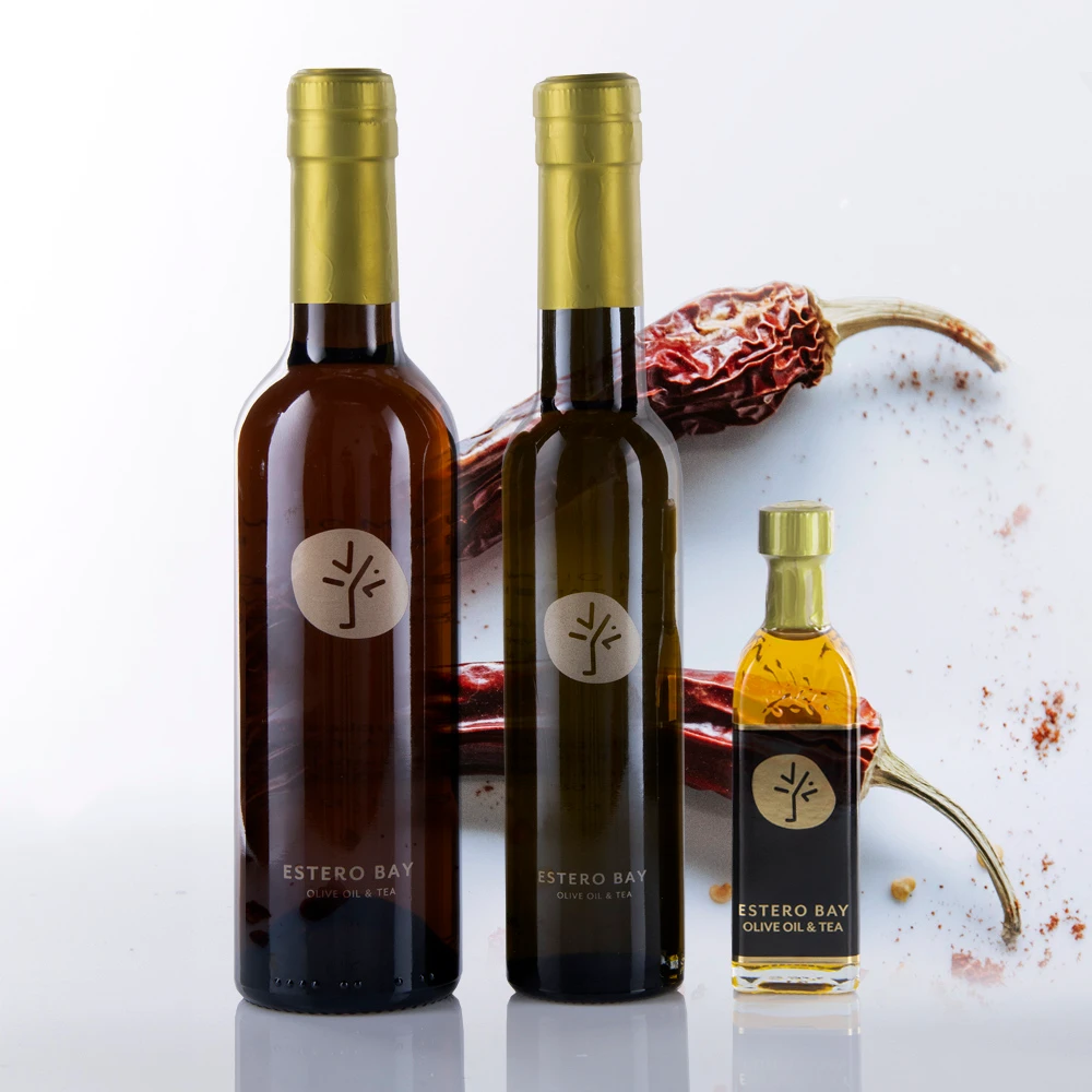 Bottle of Estero Bay Chipotle Olive Oil