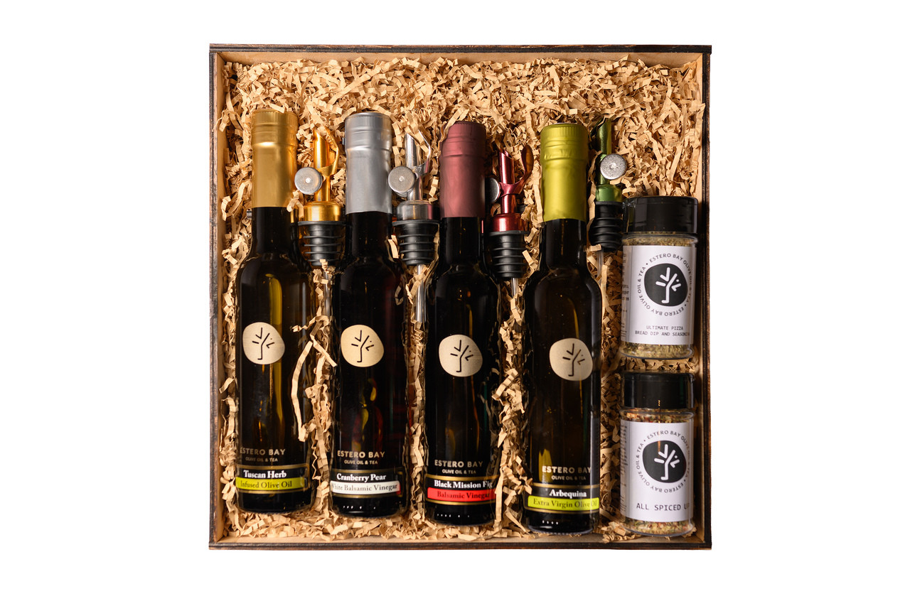 Signature Olive Oil & Balsamic Tasting Gift Set - Estero Bay Olive