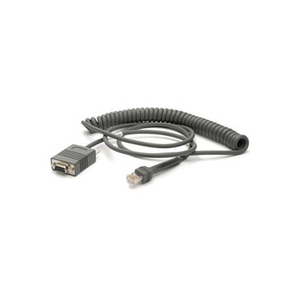 CBA-R02-C09PAR - Zebra RS232 Cable (9' Coiled)