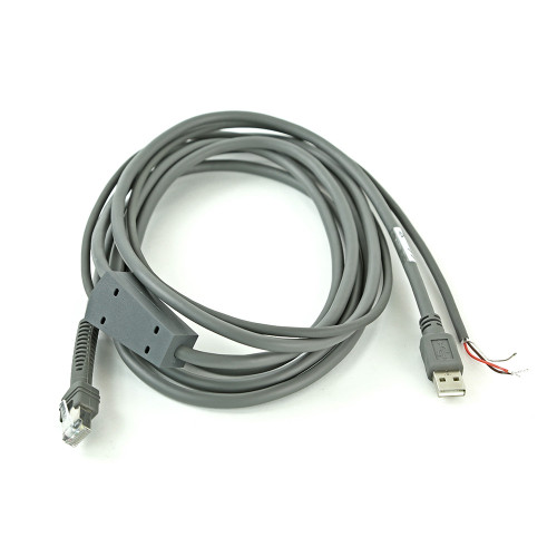 CBA-U26-S09EAR - Zebra Barcode Scanner Shielded USB Cable (9' Straight)