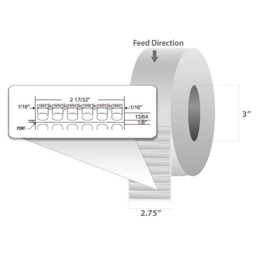 10022997 Zebra Z-Ultimate 2000T Label