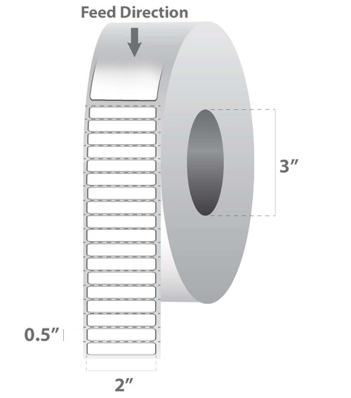 10022926 - Zebra 2" x 0.5" 8000T Label (Case)