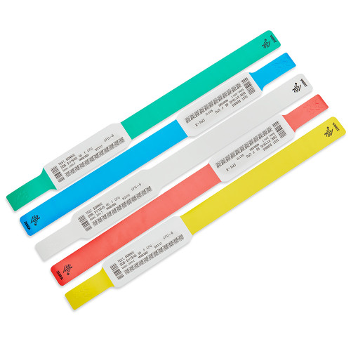 10033832-4K - Zebra 1" x 10.75" Z-Band UltraSoft Wristband (Yellow) (Case)