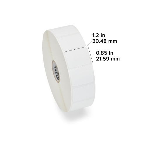 10010037-EA - Zebra 1.2" x 0.85" Z-Select 4000D Label (Roll)