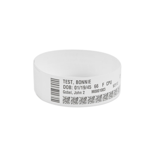 10006995K-EA - Zebra 1" x 11" Z-Band Direct Wristband (Cartridge)