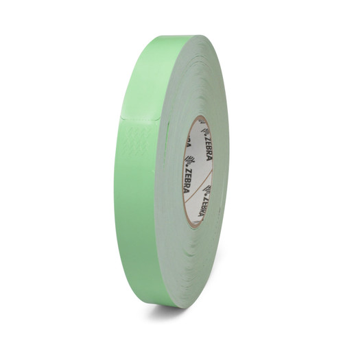 10012714-4-EA - Zebra 1" x 10" Z-Band Fun Wristband (Green) (Roll)