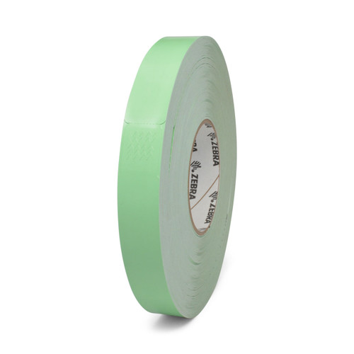 10012719-4-EA - Zebra 1" x 10" Z-Band Splash Wristband (Green) (Roll)