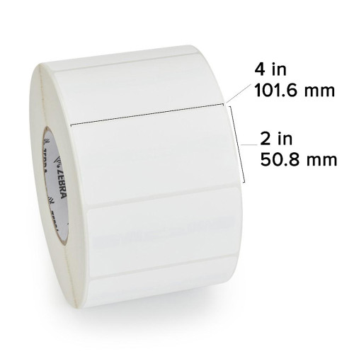 10038998 - Zebra 4" x 2" Z-Perform 1500T Label (Case)