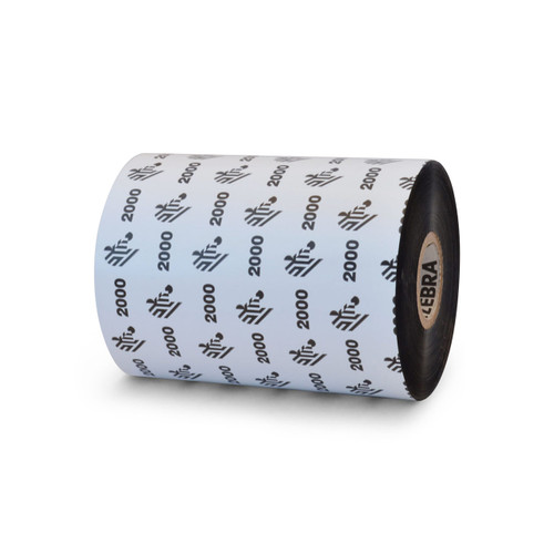 Zebra 4.02" x 1,476' 2000 Wax Ribbon (Roll) - 02000BK10245-EA