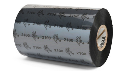 Zebra 4.02" x 1,476' 2100 Wax Ribbon (Roll) - 02100BK10245-EA