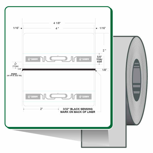 10039019-R - Zebra 4" x 2" Z-Perform 2000D Label (Roll)