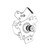 P1083320-057 - Zebra ZT600 Series Drive Motor with Pulley Assembly Kit