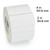 10033971-EA - Zebra 4" x 2" Z-Perform 1500T Label (Roll)