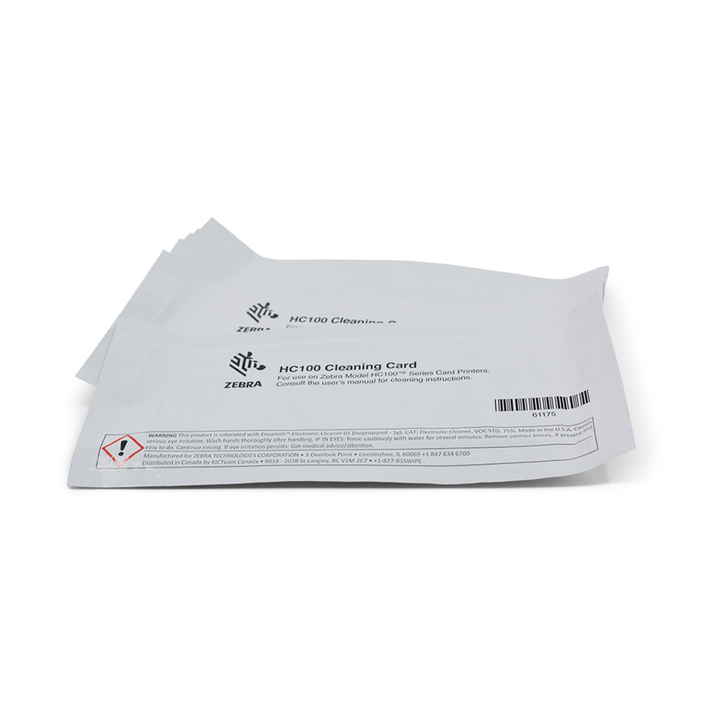 Barararara41ページ 61332M - Zebra HC100 Cleaning Card Kit