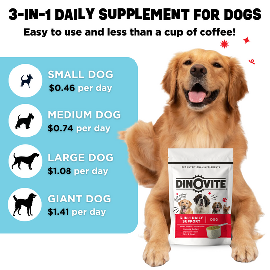 Dinovite for Dogs, Small, Medium & Large Breeds