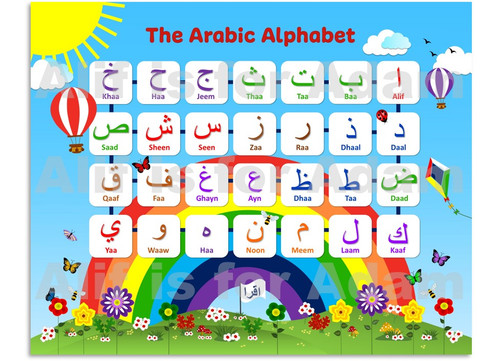 Hilltop Arabic Alphabet - Vinyl - Classic