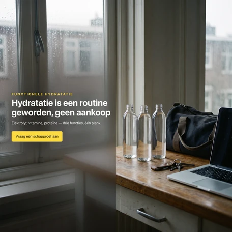 Hydratatie is een routine geworden, geen aankoop