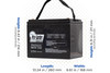 Set of 2 - Invacare  3G Ranger X RWD Batteries - Free Shipping