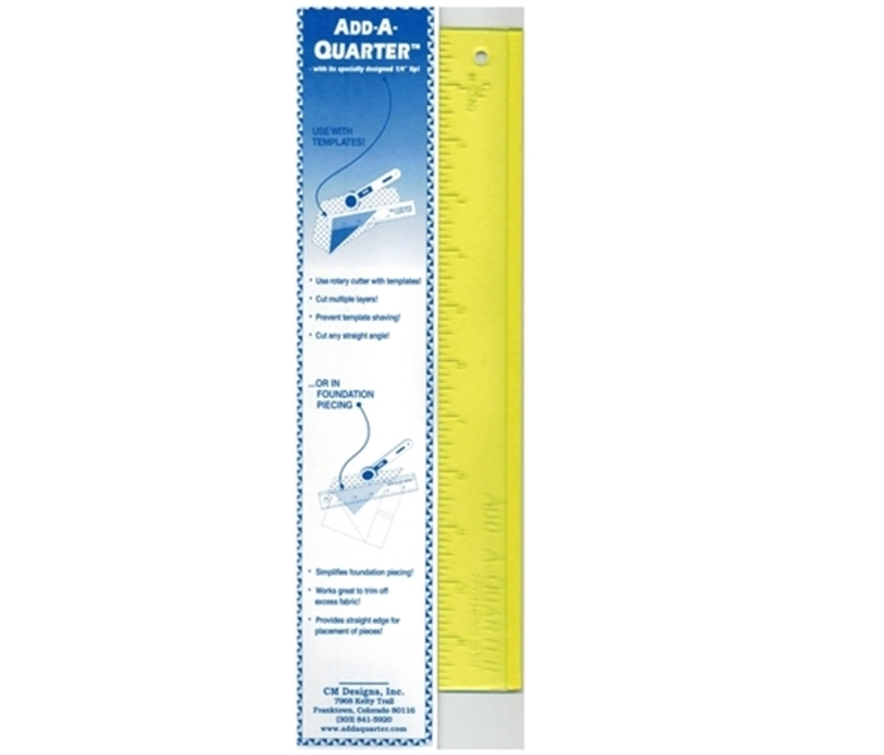 Add-a-quarter ruler 6 inch