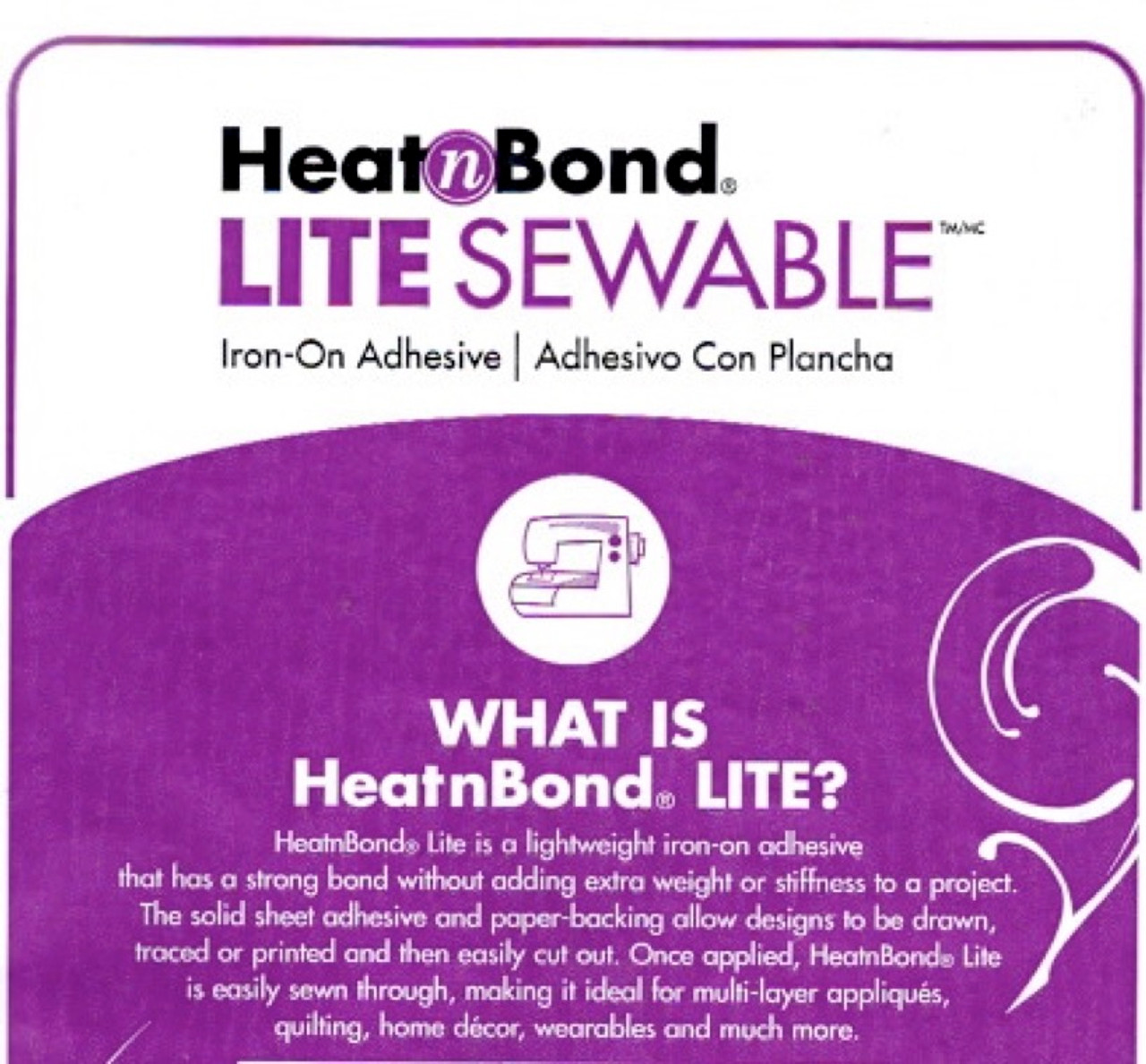 0.625 x 10 Yards Heat n Bond Lite Sewable Iron-On Adhesive