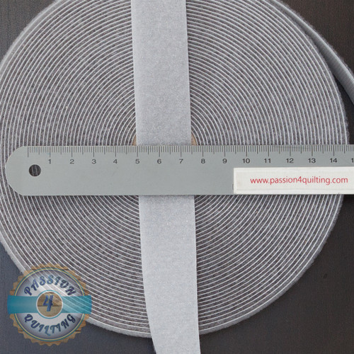 Velcro  Fastener Grey per 25cm