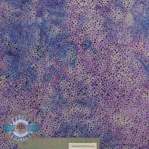 Unique Batik Purple dot fabric with varied shades of purple, hand-painted on 100% cotton, available in multiples of 25cm rolls with natural variations from roll to roll. Unique Batik Purple dot fabric with varied shades of purple, hand-painted on 100% cotton, available in multiples of 25cm rolls with natural variations from roll to roll.